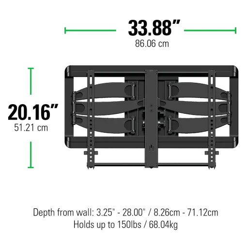 VLF628-B1 SANUS Full-Motion Mount For 46 Inch - 90 Inch TVs-8