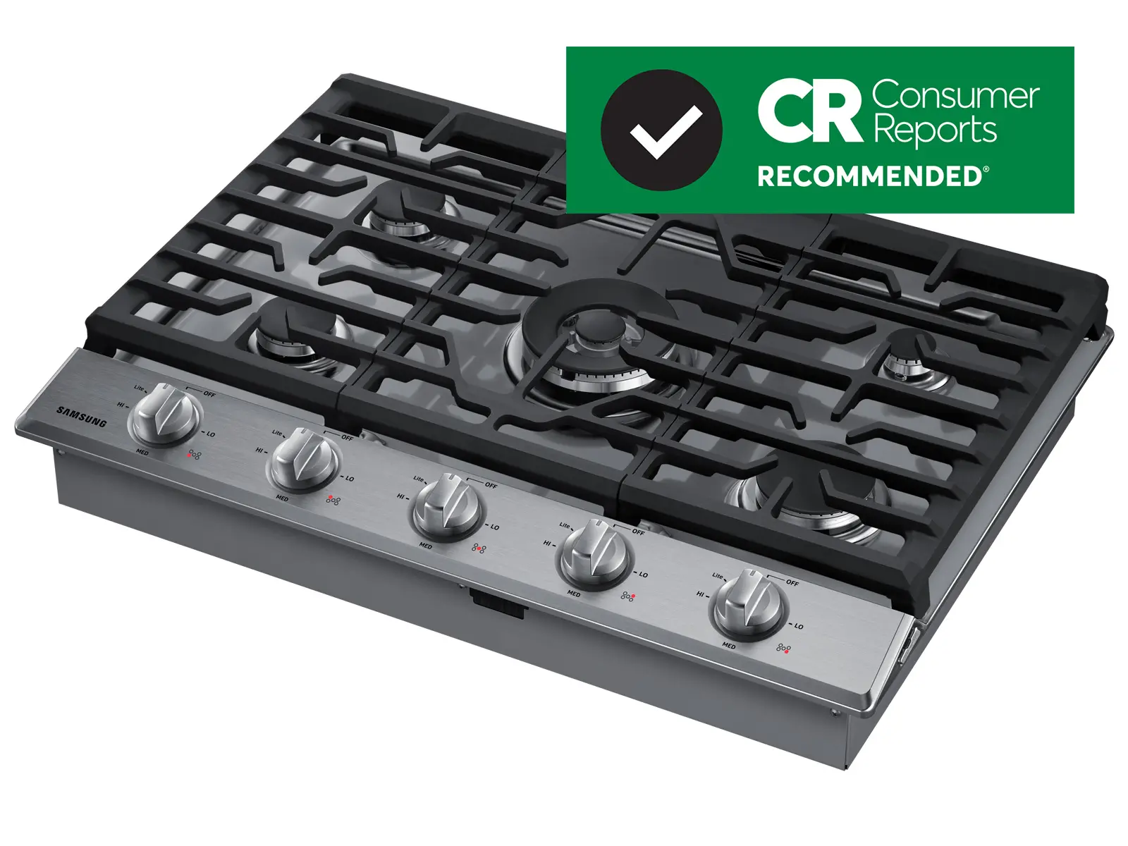 NA30N6555TS Samsung 30 Inch Smart Gas Cooktop - Stainless Steel-2