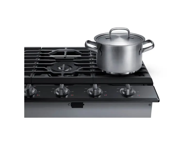 NA30N6555TG Samsung 30 Inch Smart Gas Cooktop - Black Stainless Steel-5