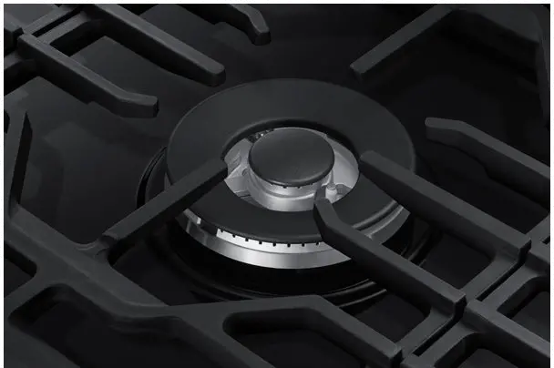 NA36N6555TG Samsung 36 Inch Smart Gas Cooktop with Griddle - Black Stainless Steel-5
