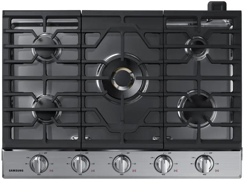 Samsung 30 Inch Dual Power Burner Smart Gas Cooktop - Stainless Steel
