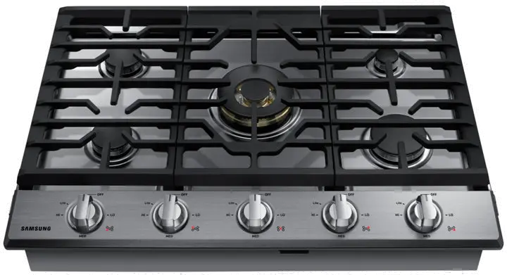 NA30N7755TS Samsung 30 Inch Dual Power Burner Smart Gas Cooktop - Stainless Steel-1