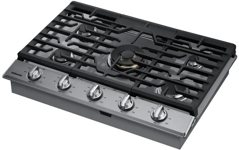 NA30N7755TS Samsung 30 Inch Dual Power Burner Smart Gas Cooktop - Stainless Steel-3