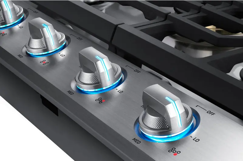 NA30N7755TS Samsung 30 Inch Dual Power Burner Smart Gas Cooktop - Stainless Steel-4