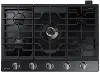 NA30N7755TG Samsung 30 Inch Dual Power Burner Smart Gas Cooktop - Black Stainless Steel