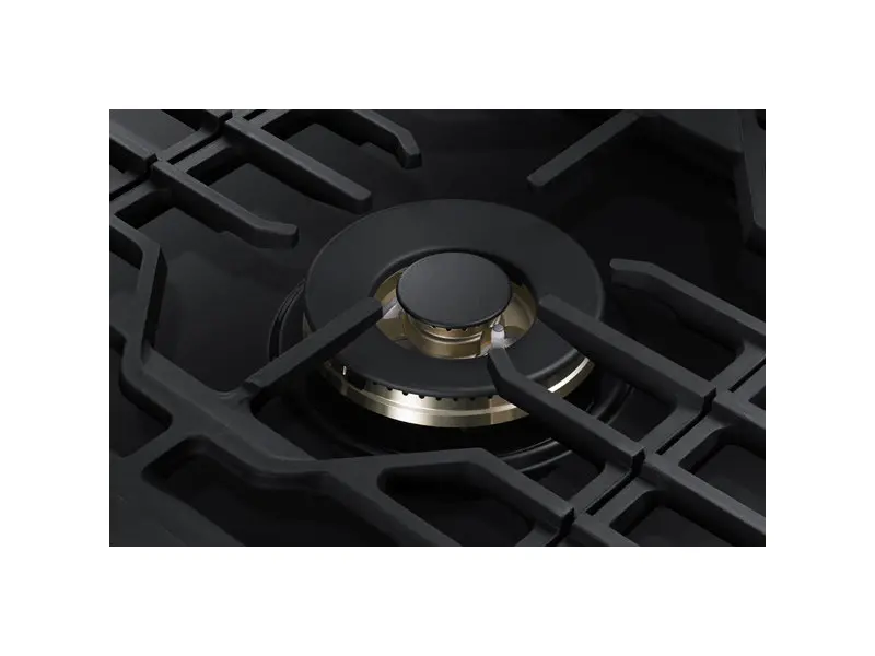 NA36N7755TG Samsung 36 Inch Smart Gas Cooktop with 22K BTU Dual Power Burner - Black Stainless Steel-6