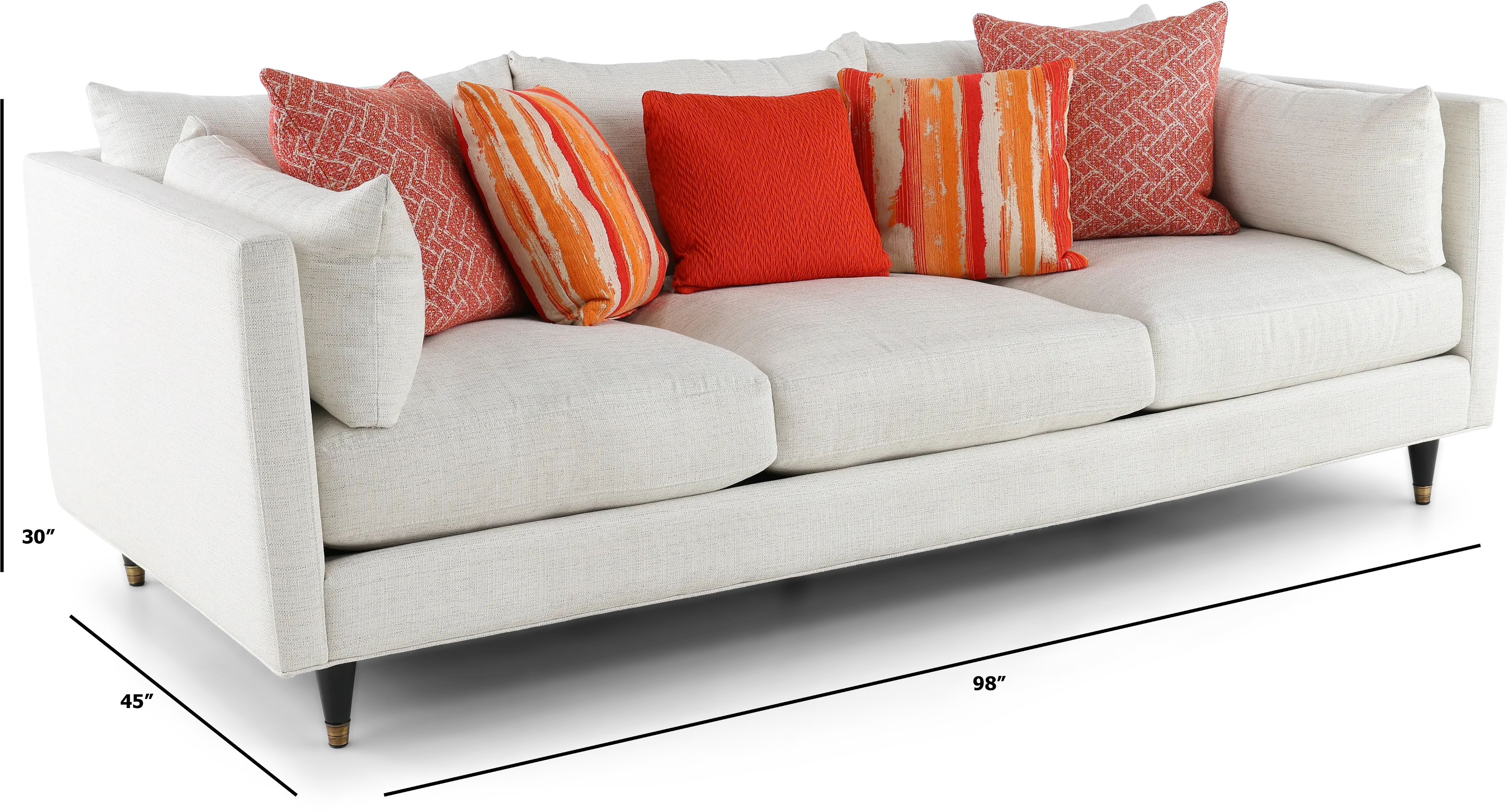 Pia White Sofa-3