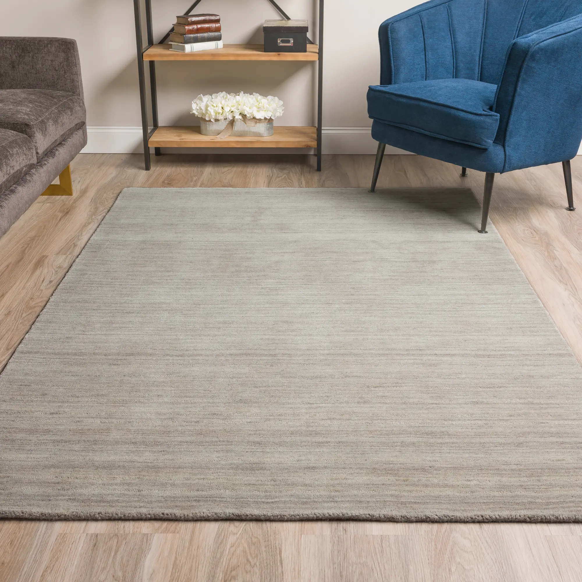 RF100GR5X8/RAFIA Rafia 5 x 8 Granite Gray Area Rug-5