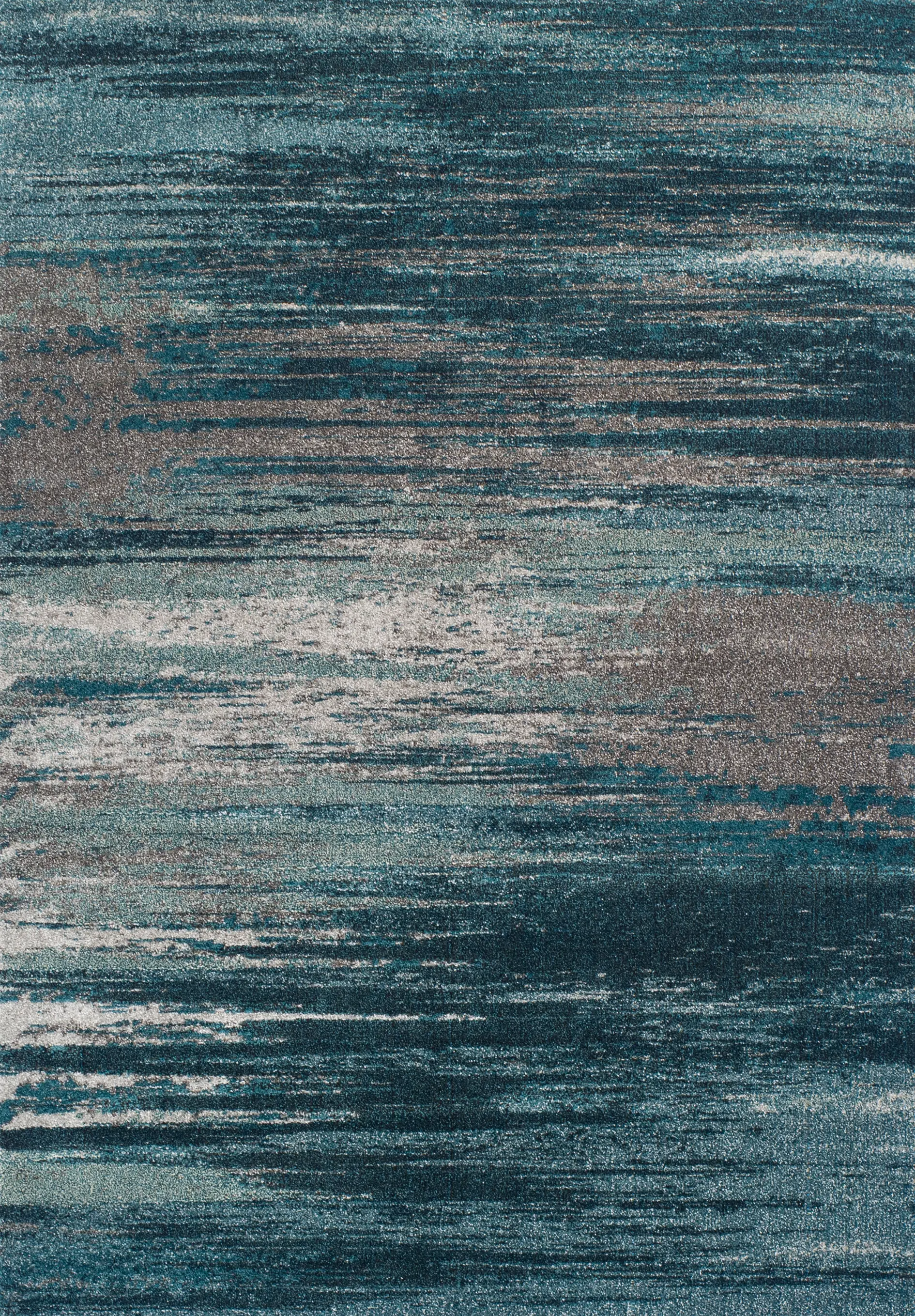 MG5993/5X8/MODERNGRY Modern Grays 5 x 8 Gray and Teal Area Rug-1