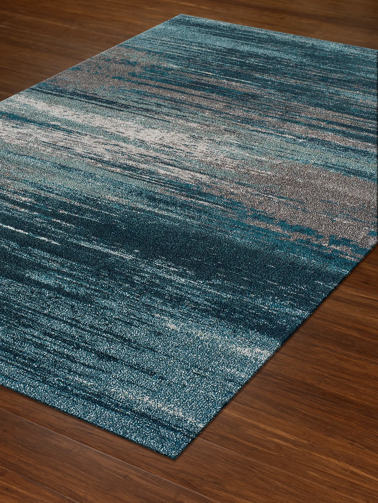 MG5993/5X8/MODERNGRY Modern Grays 5 x 8 Gray and Teal Area Rug-2