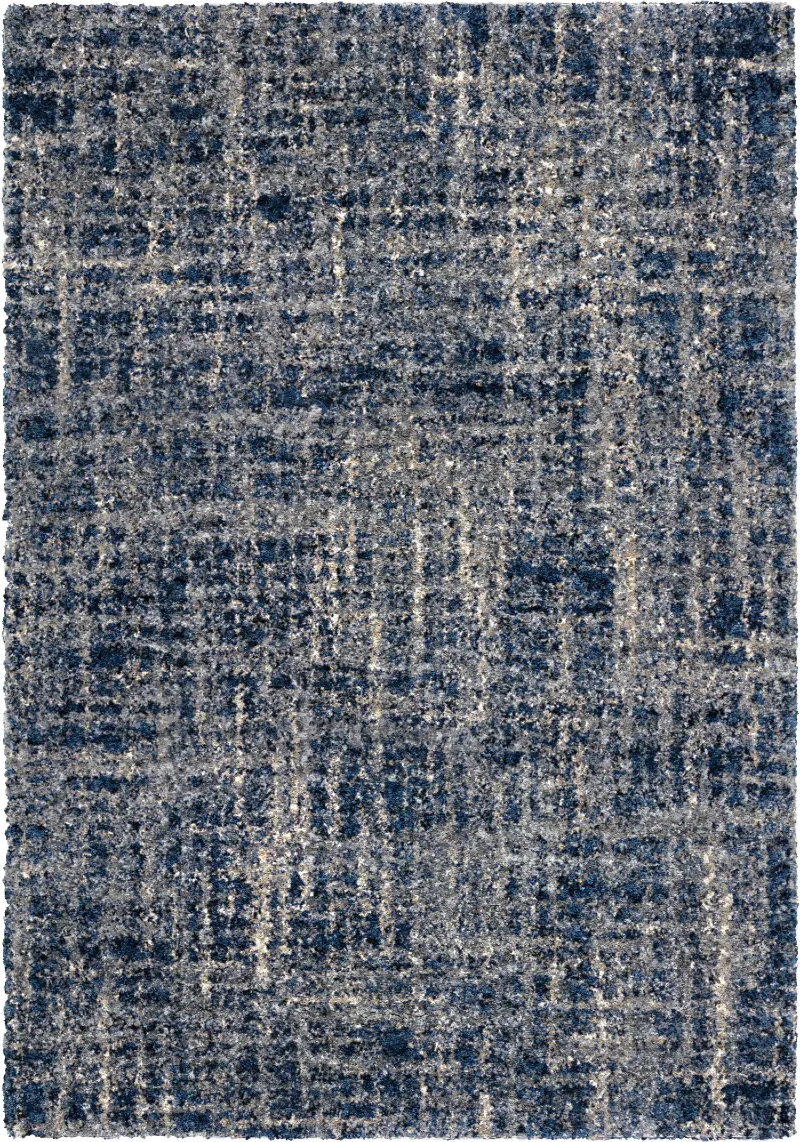 Cotton Tail 8 x 11 Transitional Navy Blue Rug