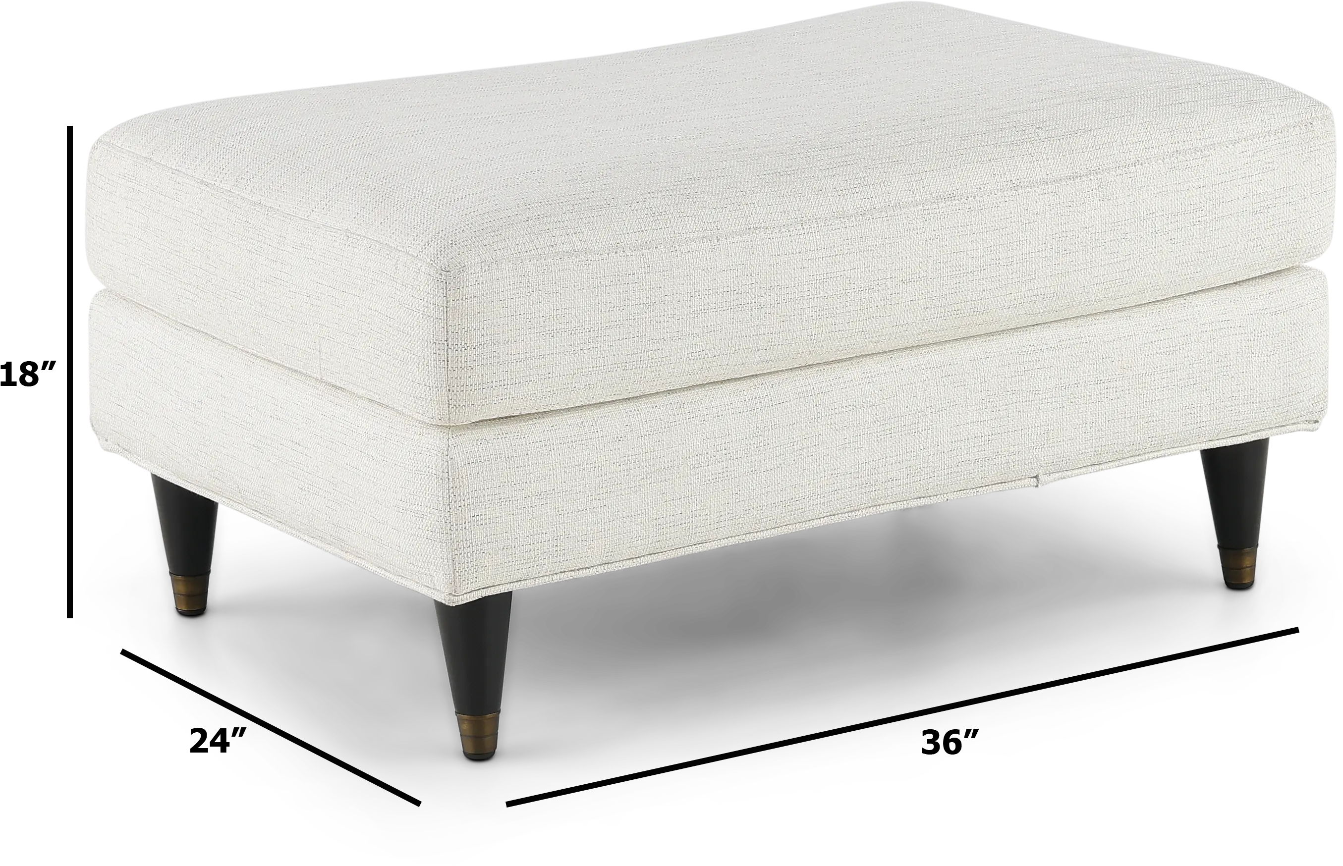 Pia White Ottoman-3