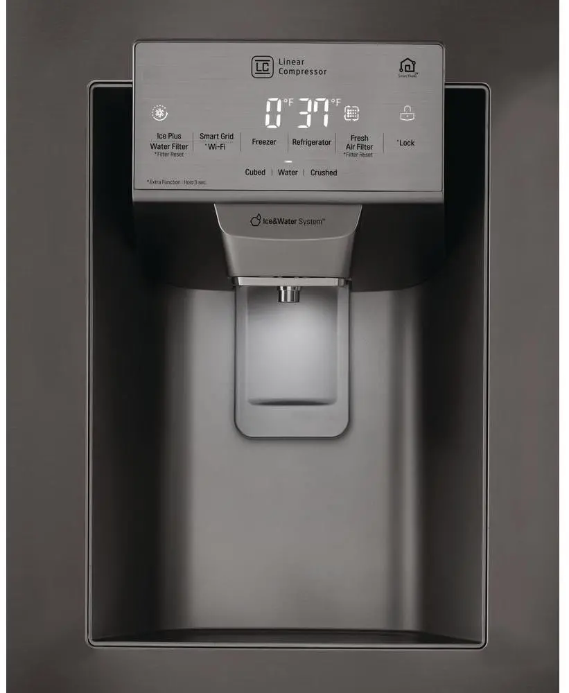 LFXS26973D LG 26.2 cu ft French Door Refrigerator - Black Stainless Steel-2