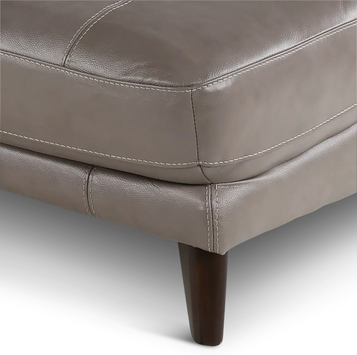 Venice Gray Leather-Match Power Reclining Sofa with Right-Facing Chaise-7