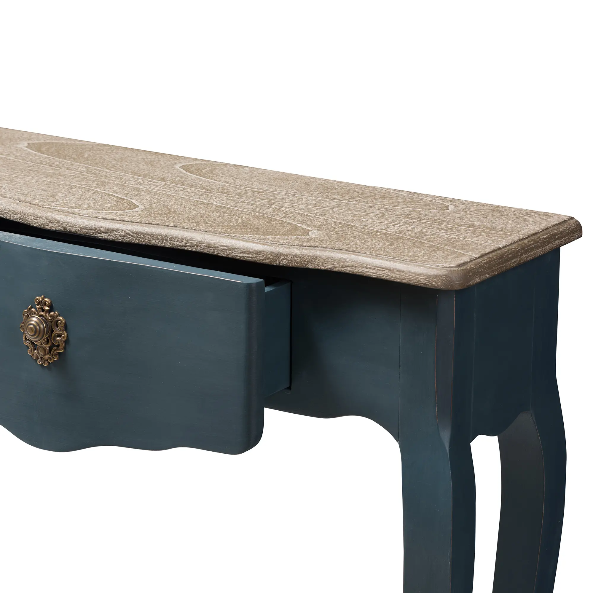 146-8179-RCW Provincial Blue Console Table-7