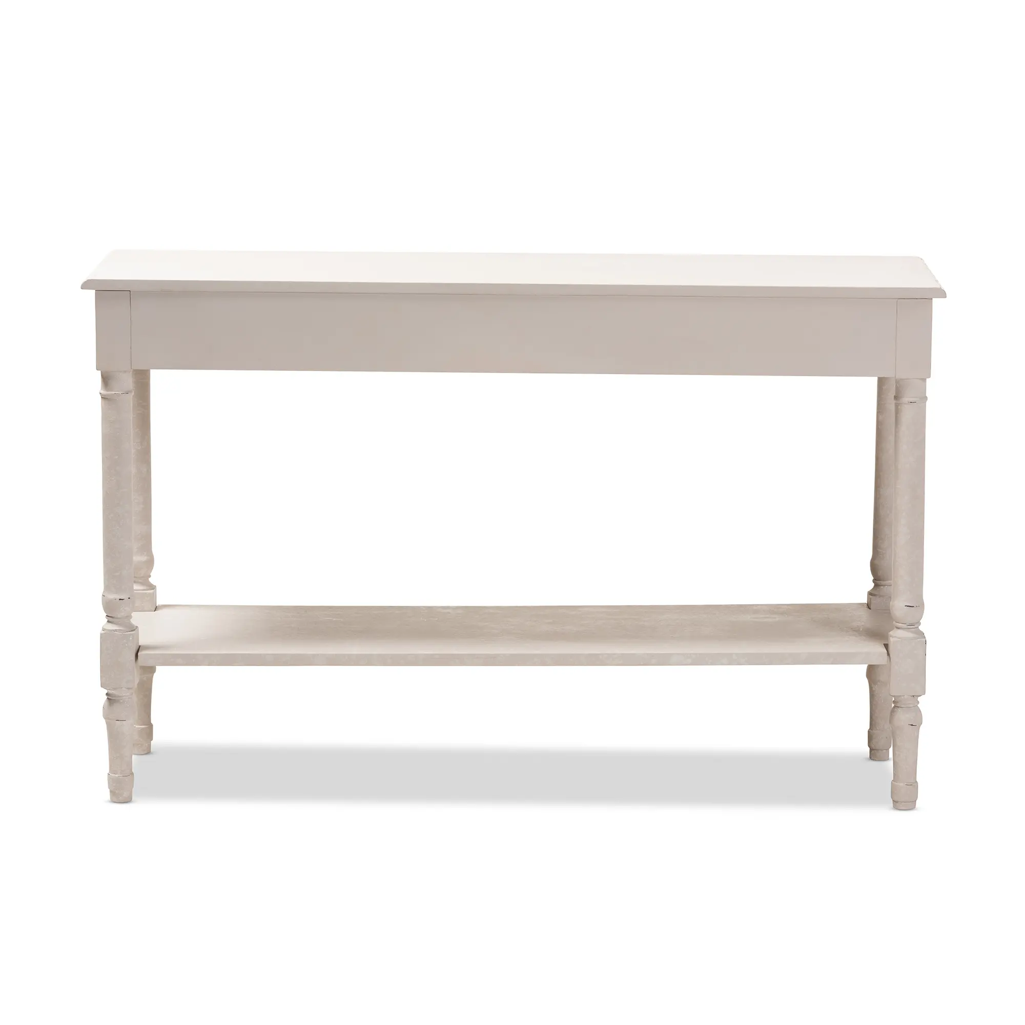 147-8190-RCW Country Cottage White Console Table-4