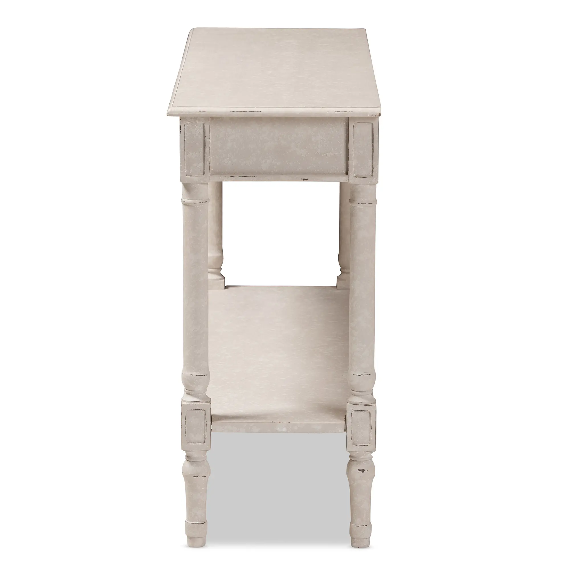 147-8190-RCW Country Cottage White Console Table-5