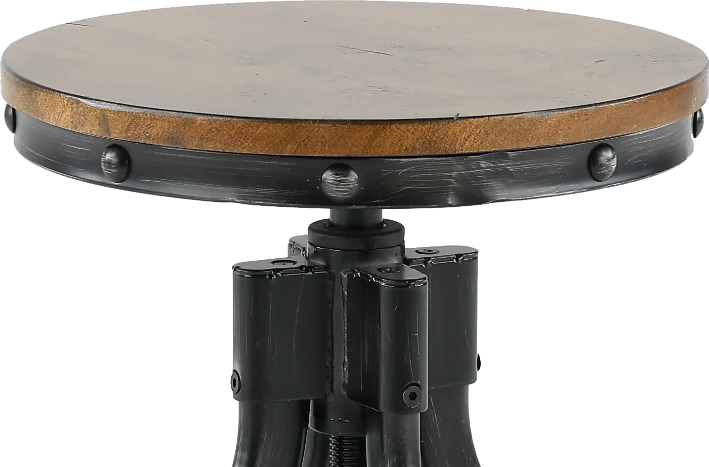 Chandler Rustic Brown Adjustable Bar Stool-5