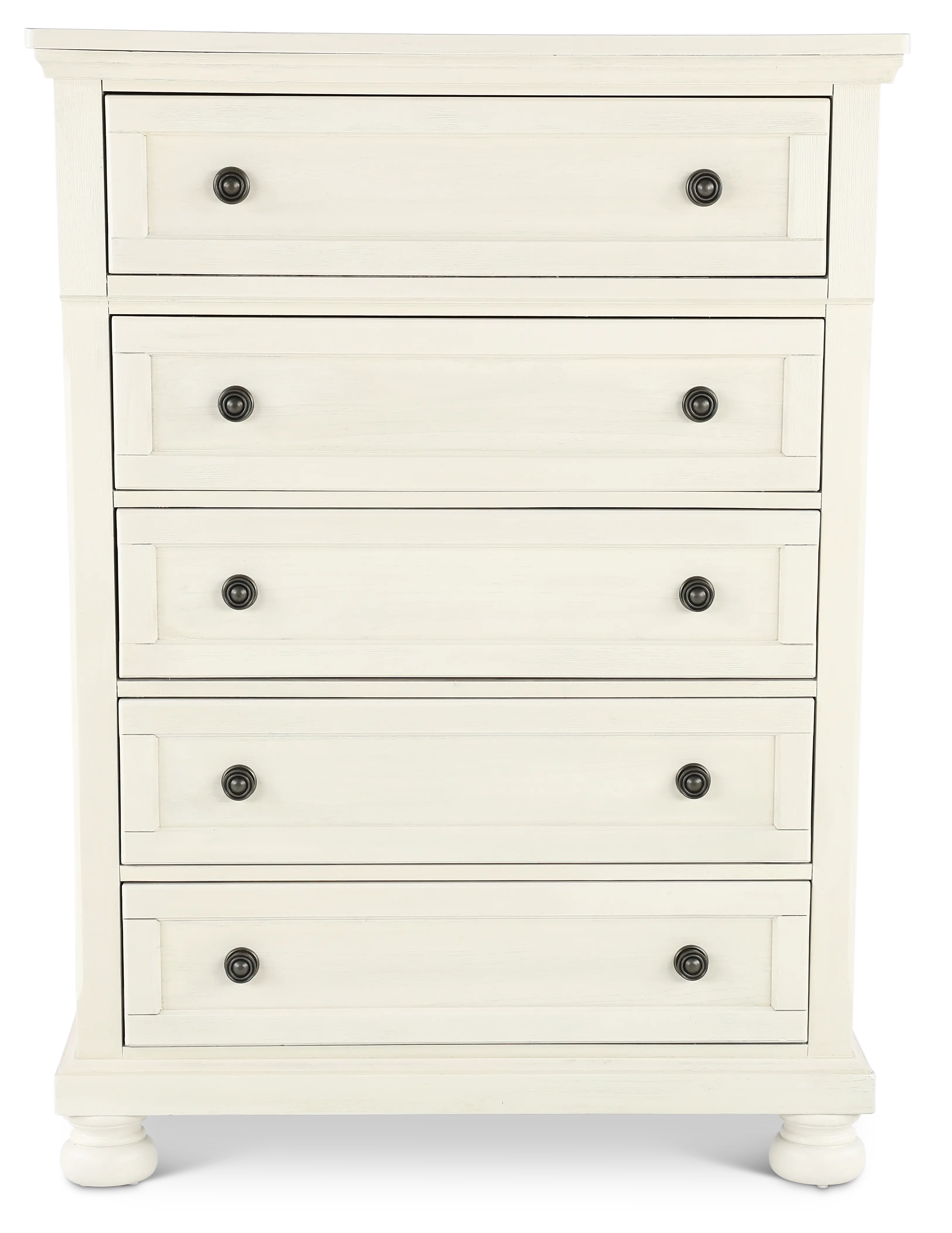 Stella Soft White 5-Drawer Chest-4