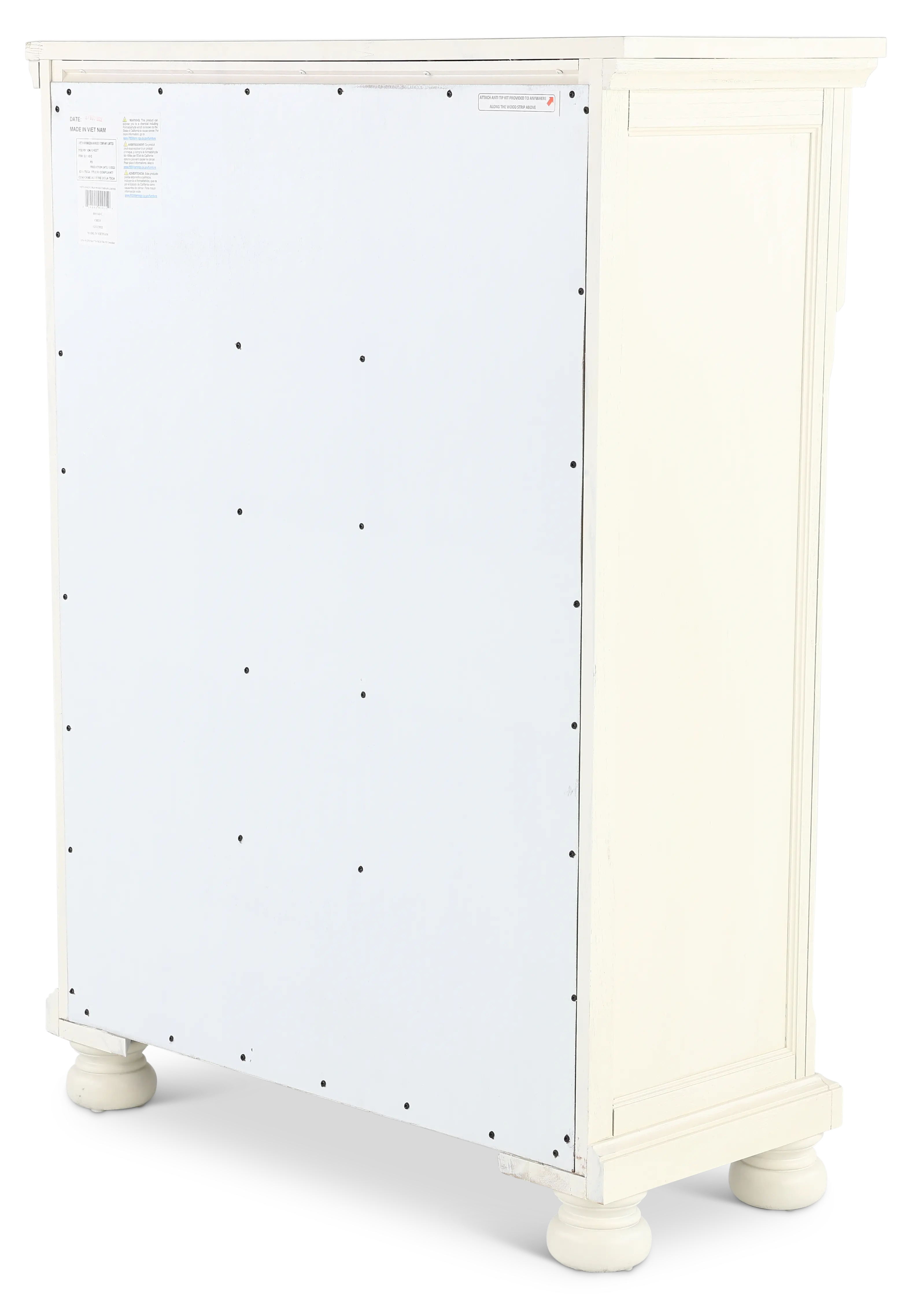 Stella Soft White 5-Drawer Chest-5