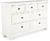 Stella Soft White 7-Drawer Dresser