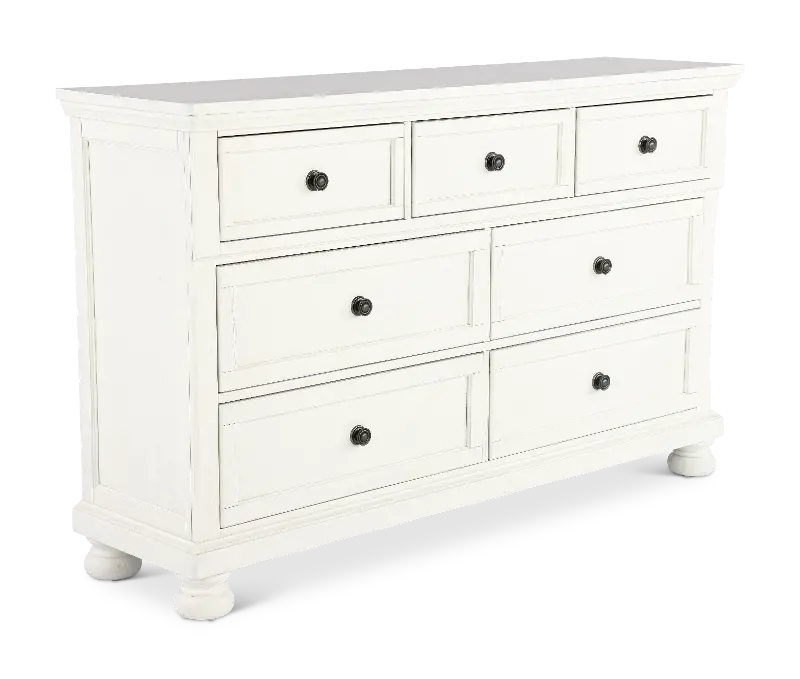 Stella Soft White 7-Drawer Dresser
