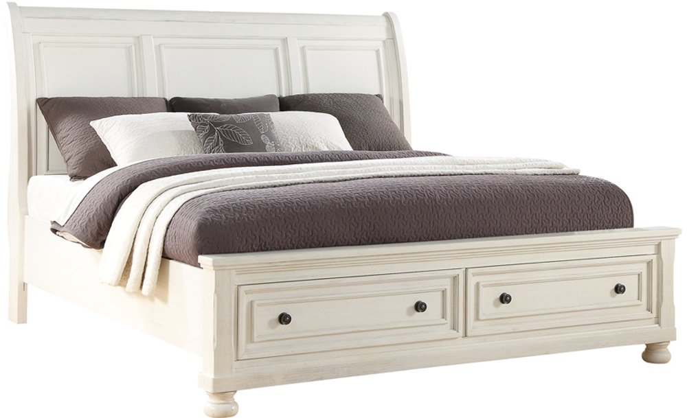 Stella Off-White King Storage Bed