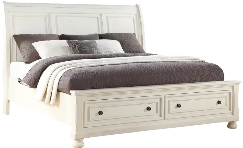 Stella Off-White King Storage Bed