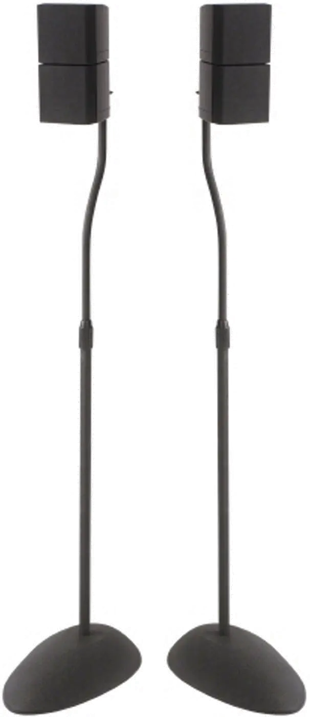 HTB3-B1,SPKR-STND,PR SANUS Two Adjustable Height Speaker Stands-1
