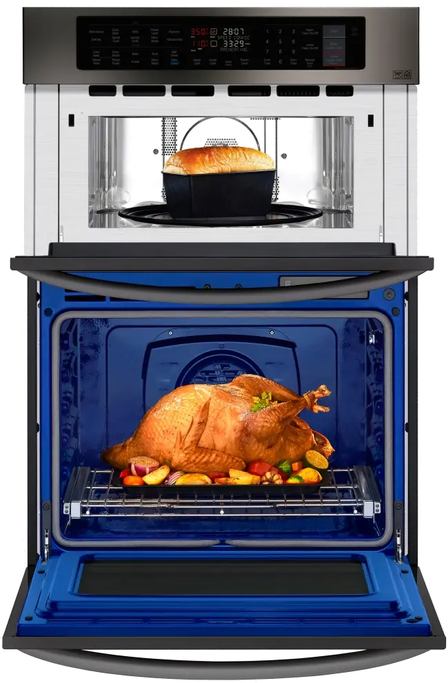 LWC3063BD LG 6.4 cu ft Combination Wall Oven - Black Stainless Steel 30 Inch-4