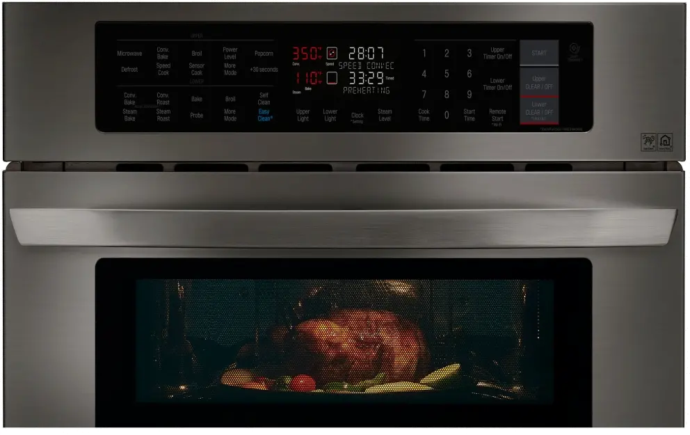 LWC3063BD LG 6.4 cu ft Combination Wall Oven - Black Stainless Steel 30 Inch-6