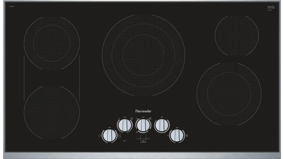 CEM366TB Thermador Electric Cooktop - 36 inch Stainless Steel-1