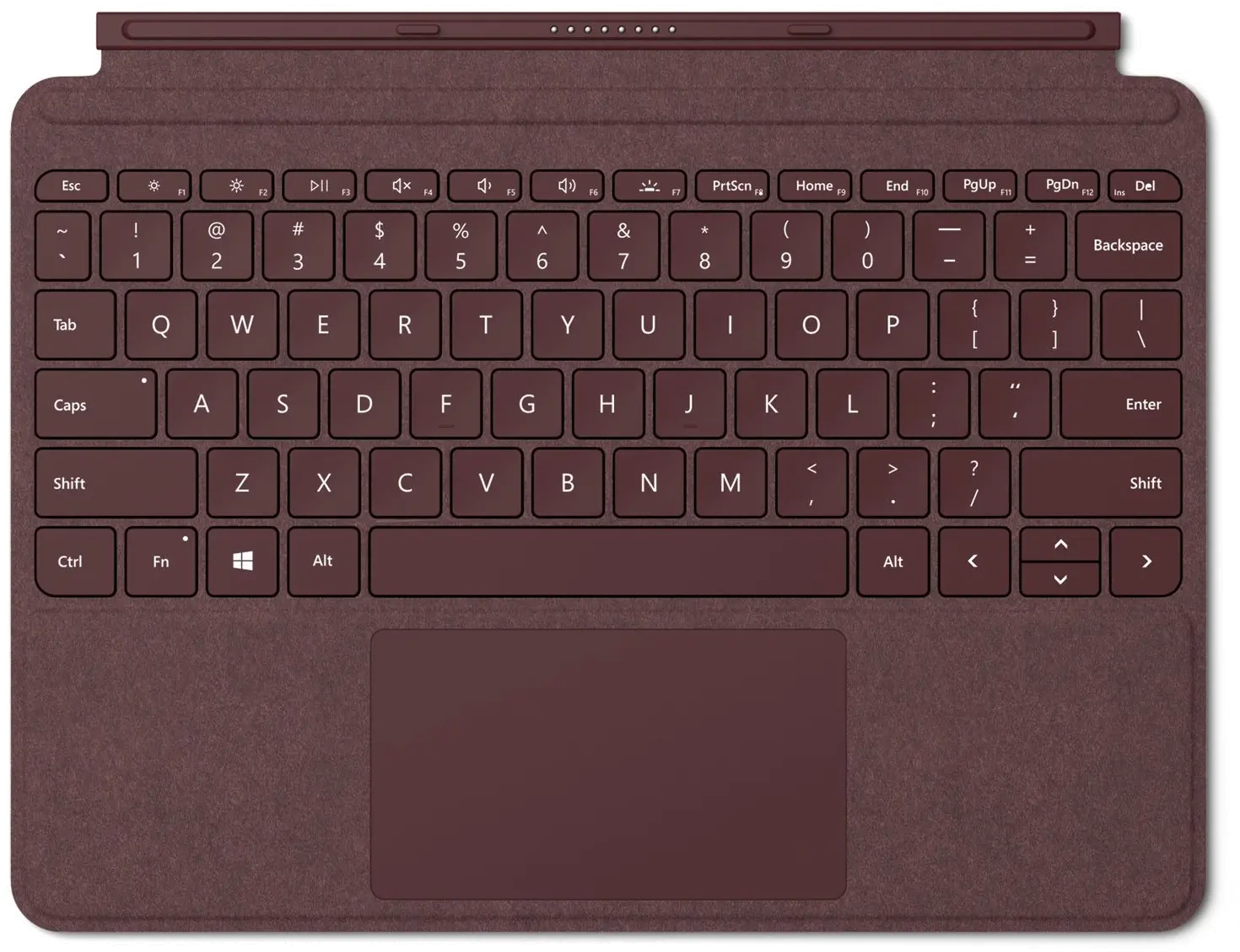 KCS-00041 Burgundy Microsoft Surface Go Signature Keyboard Cover-1
