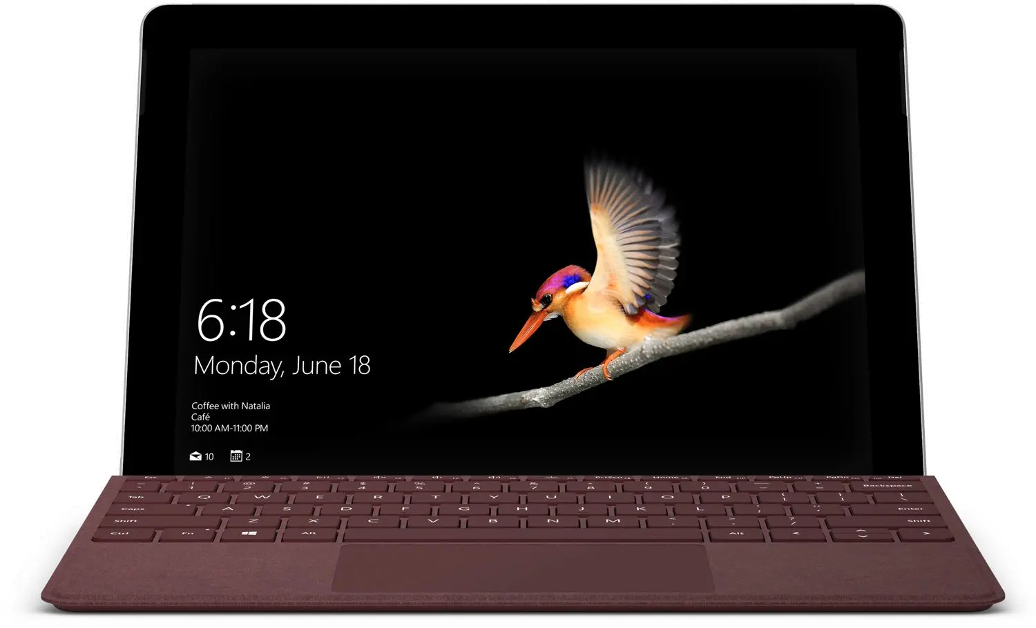 KCS-00041 Burgundy Microsoft Surface Go Signature Keyboard Cover-2