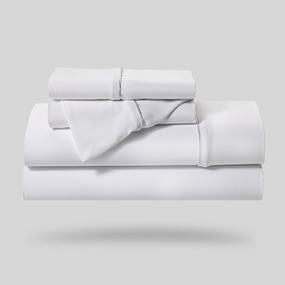 BedGear White Hyper Cotton Split Cal-King Bed Sheets