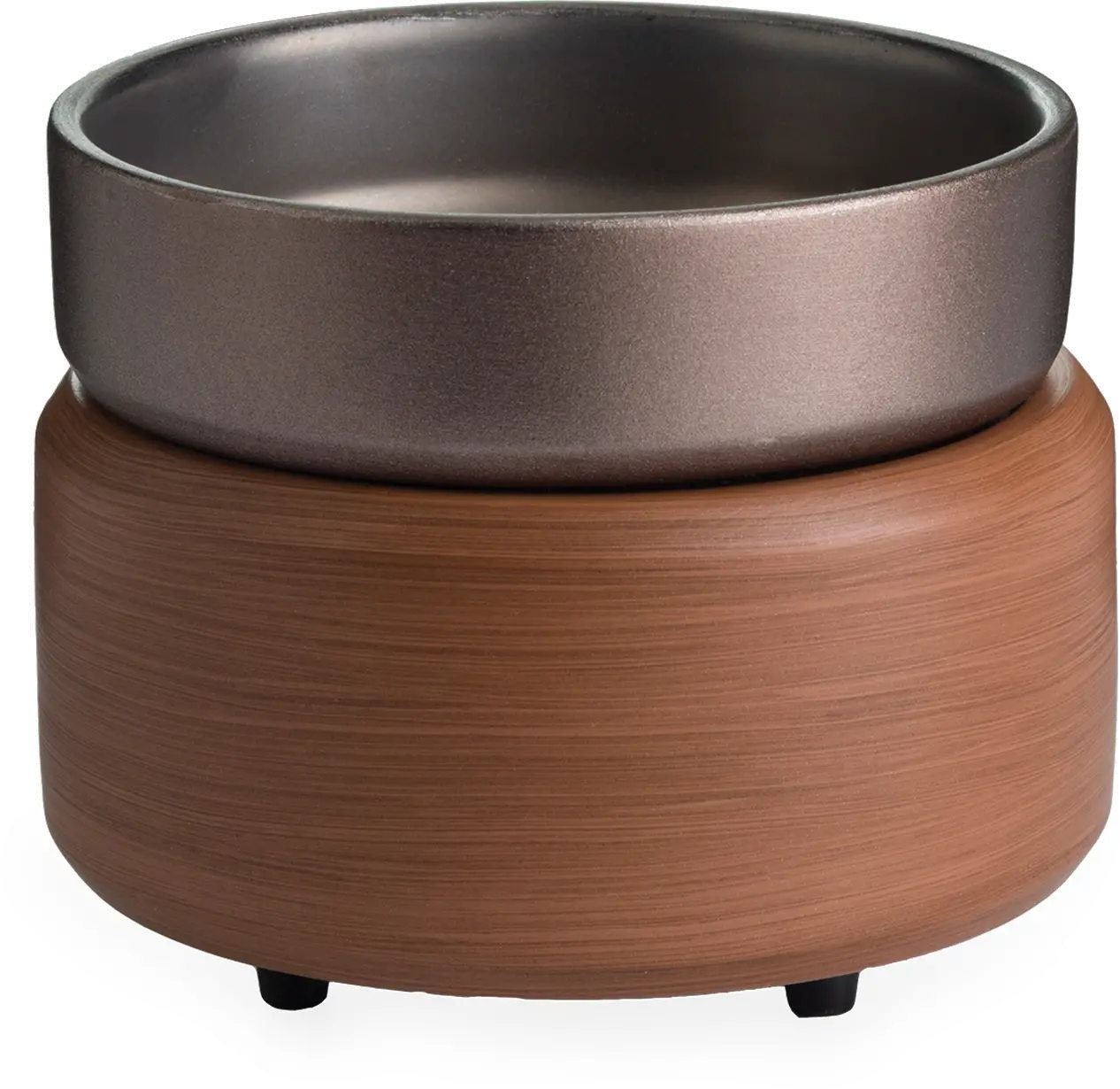 Pewter Walnut 2-In-1 Fragrance Warmer-1