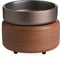 Pewter Walnut 2-In-1 Fragrance Warmer