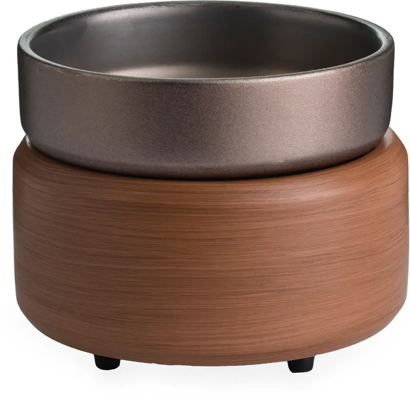 Pewter Walnut 2-In-1 Fragrance Warmer