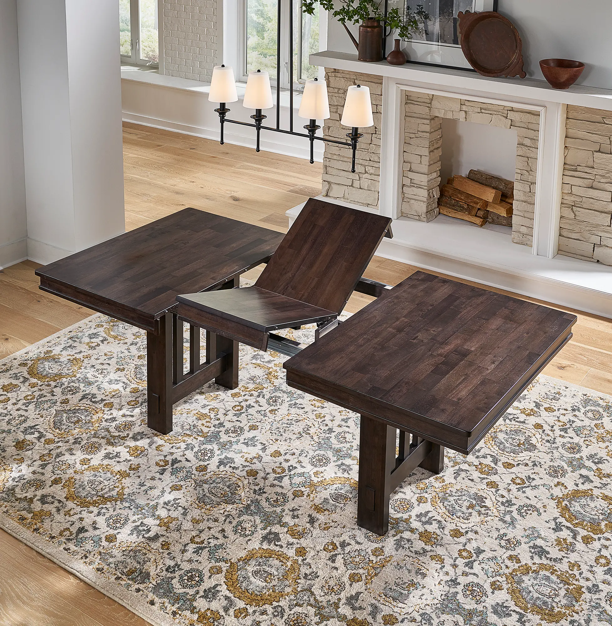 Bremerton Gray Brown 5 Piece Dining Set-2