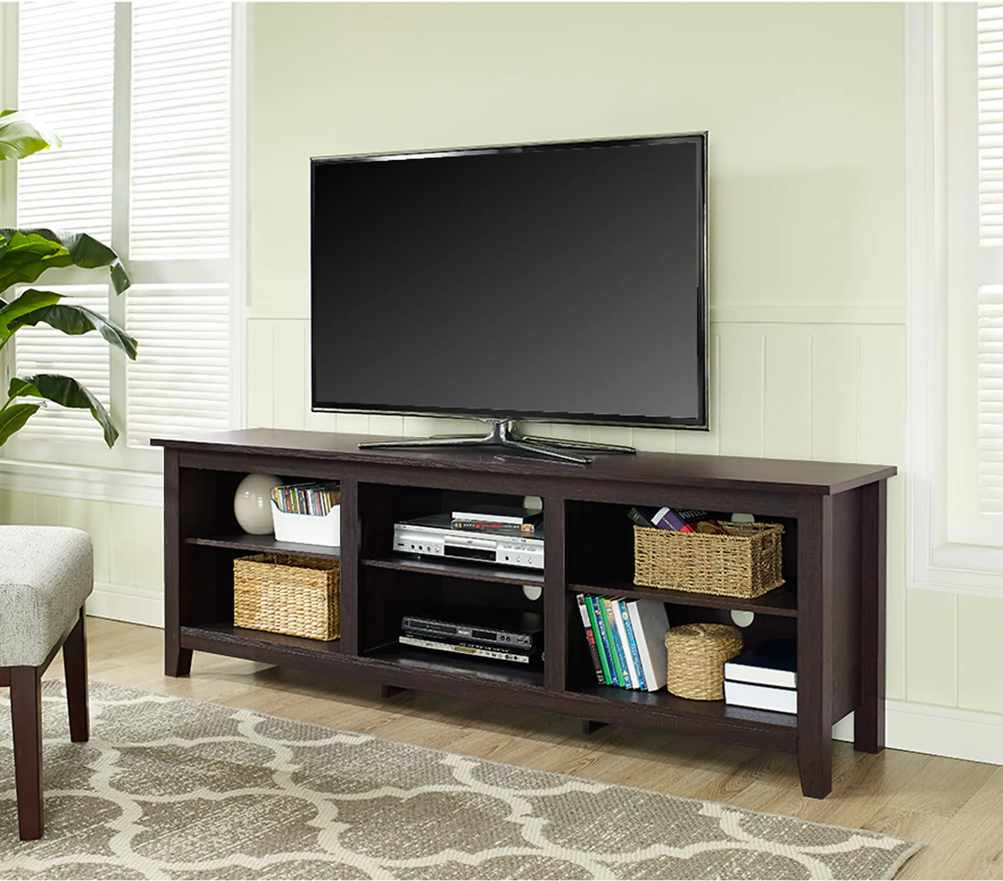 W70CSPES Whitney 70 Inch Dark Brown TV Stand-1