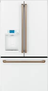 CYE22TP4MW2 Cafe 22.2 cu ft French Door Refrigerator - Counter Depth Matte White