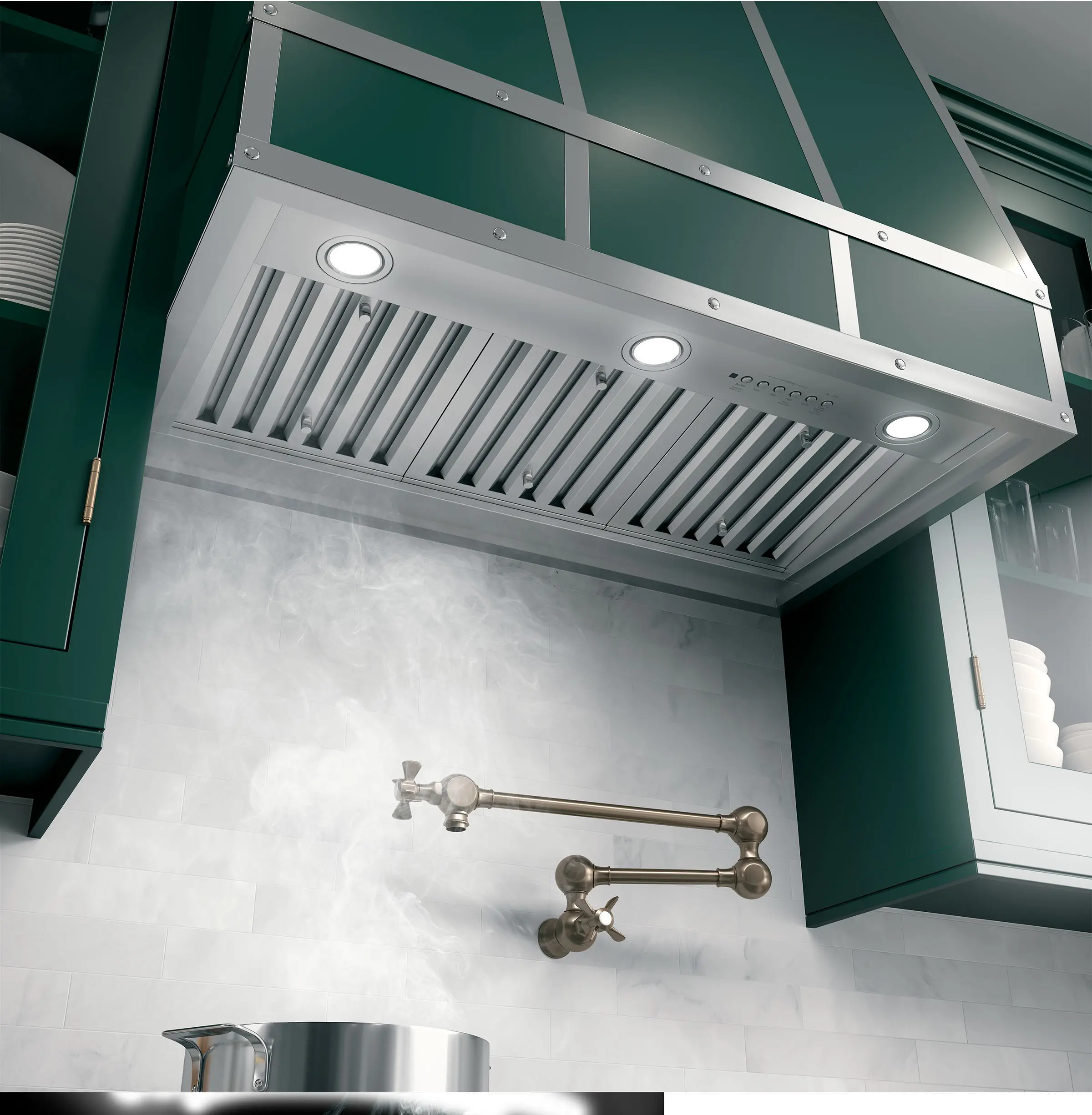UVC9360SLSS GE Custom Hood Insert - 36 Inch Stainless Steel-2