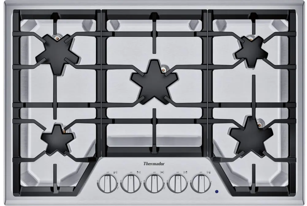 SGSX305TS Thermador Masterpiece Star Burner Gas Cooktop - 30 Inch Stainless Steel-1