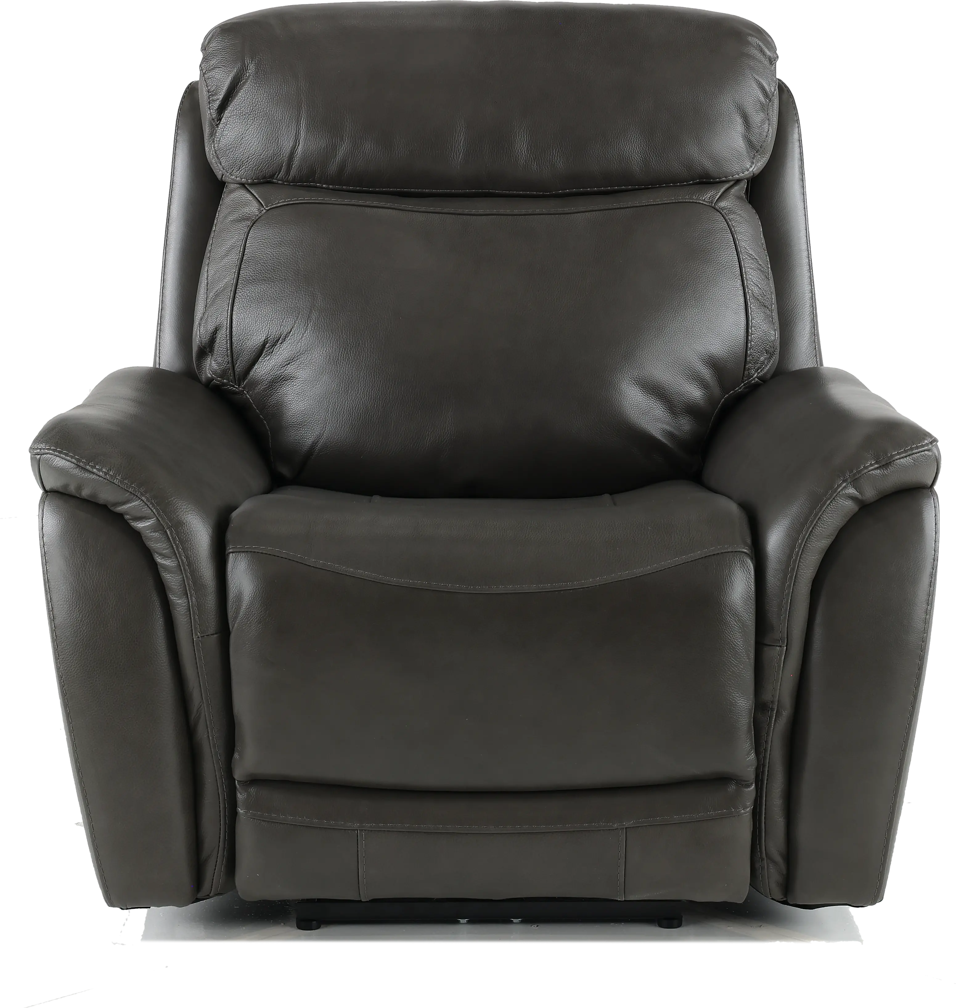 Happy-Happy Gray Leather-Match Power Recliner-1