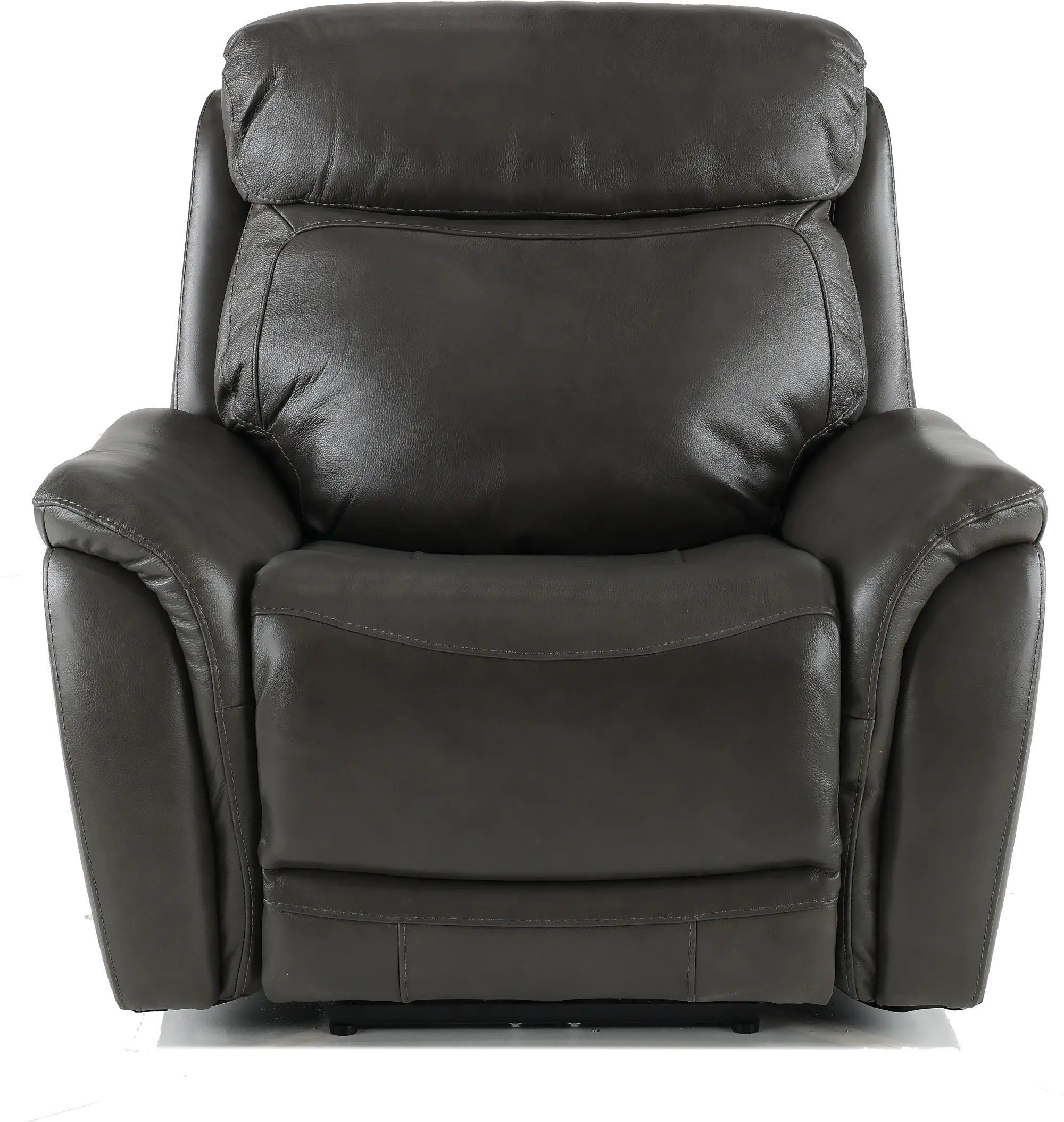 Happy-Happy Gray Leather-Match Power Recliner | RC Willey