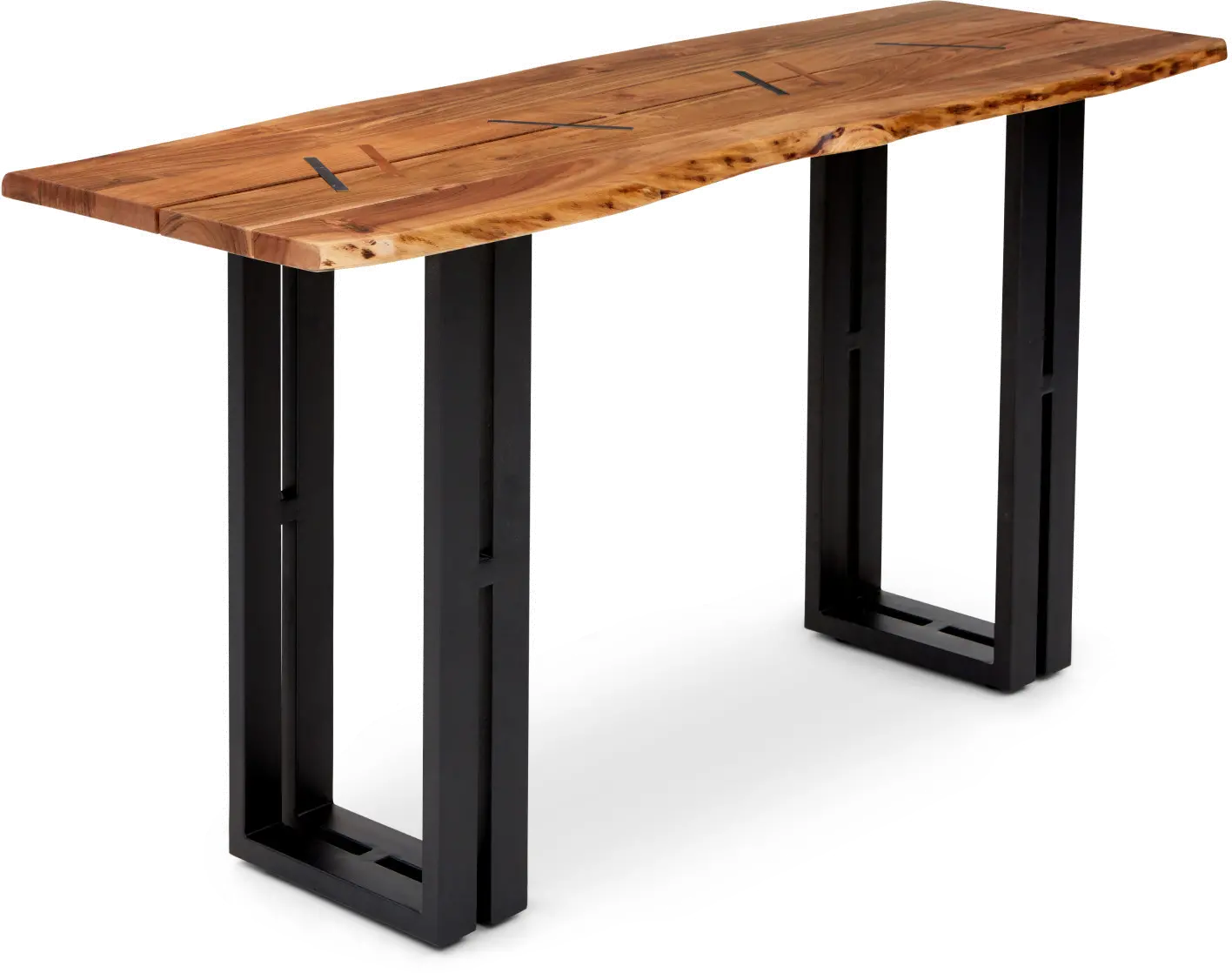 Copenhagen Natural Live Edge Sofa Table-1