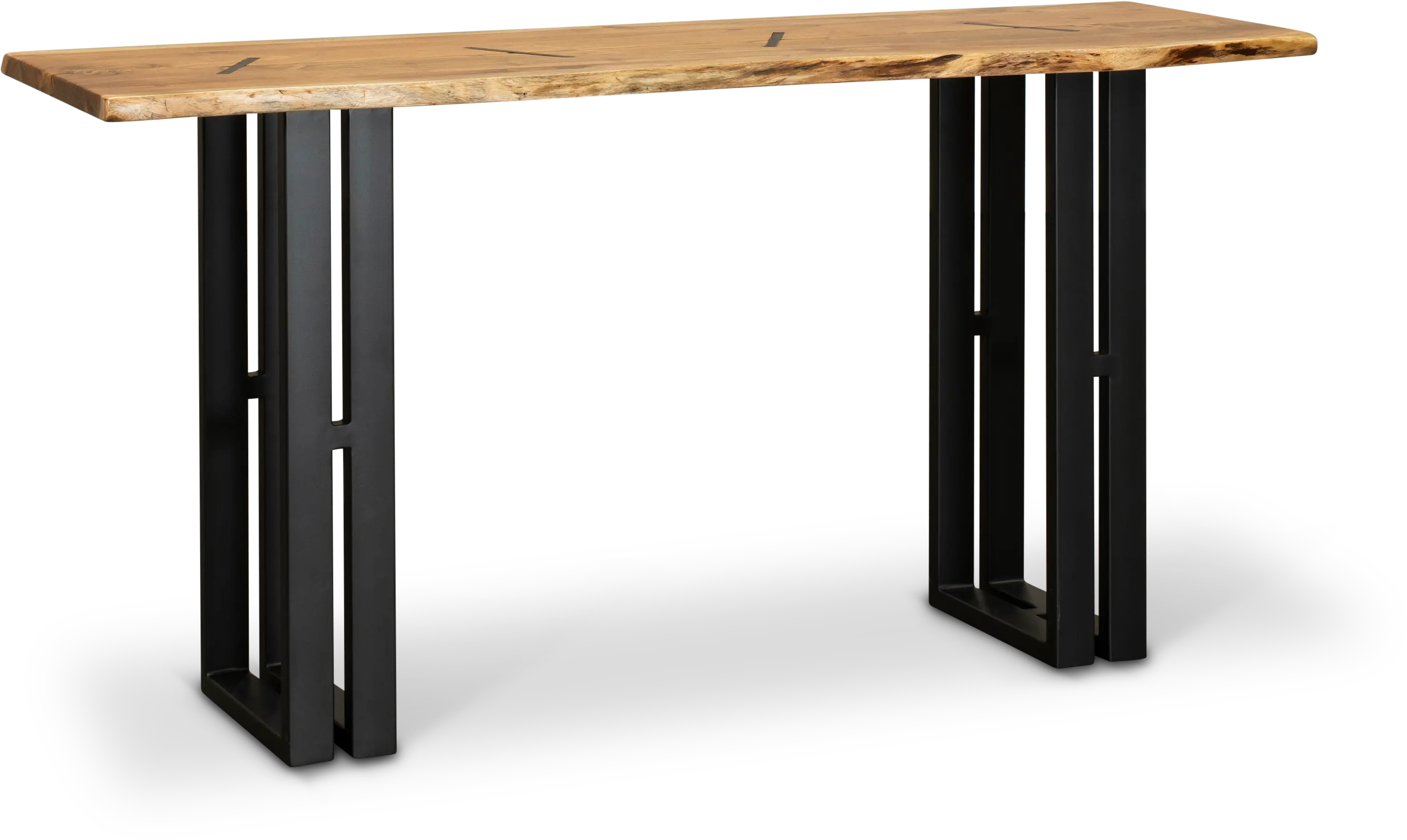 Copenhagen Natural Live Edge Sofa Table-5
