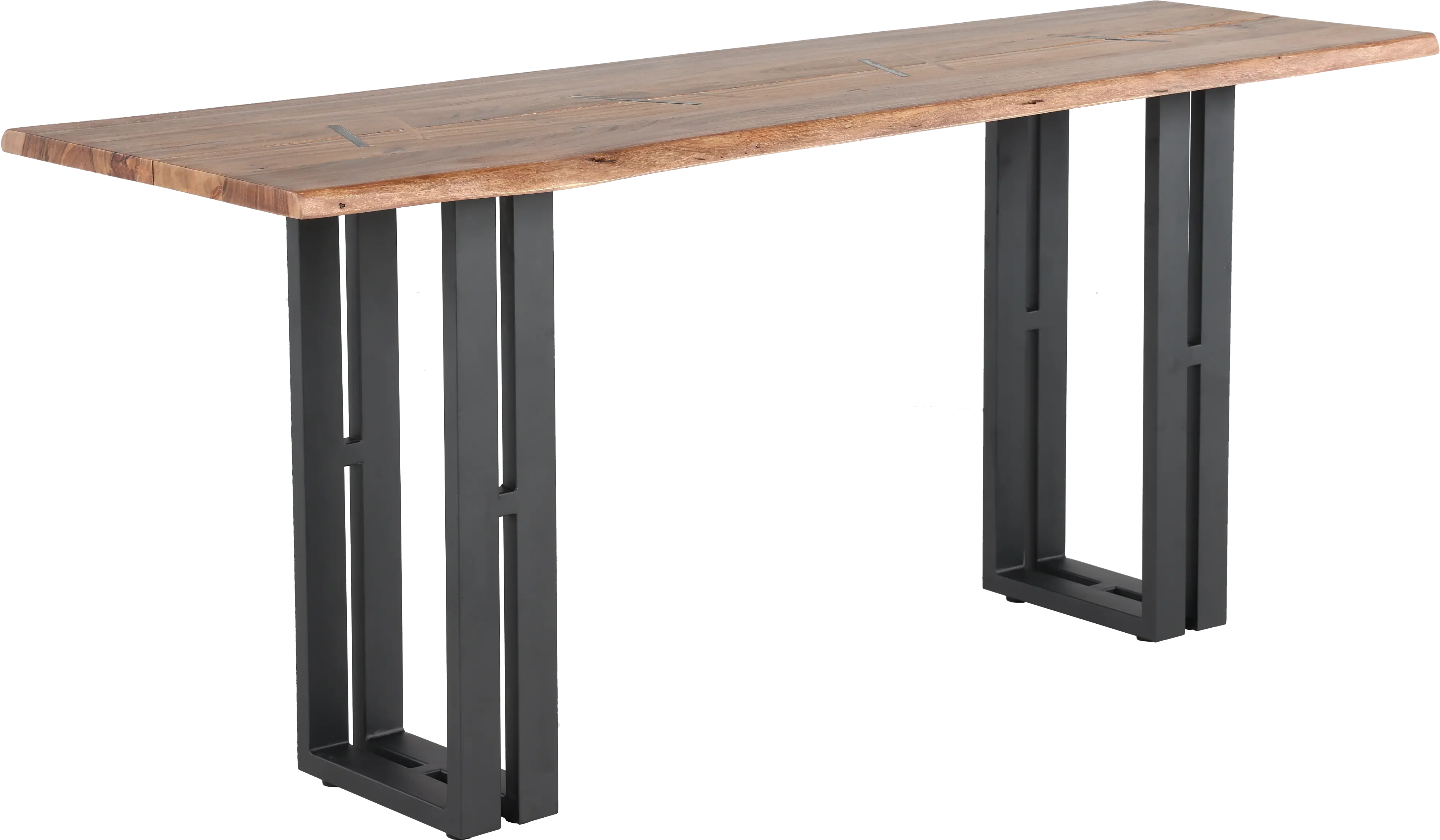Copenhagen Natural Live Edge Sofa Table-11