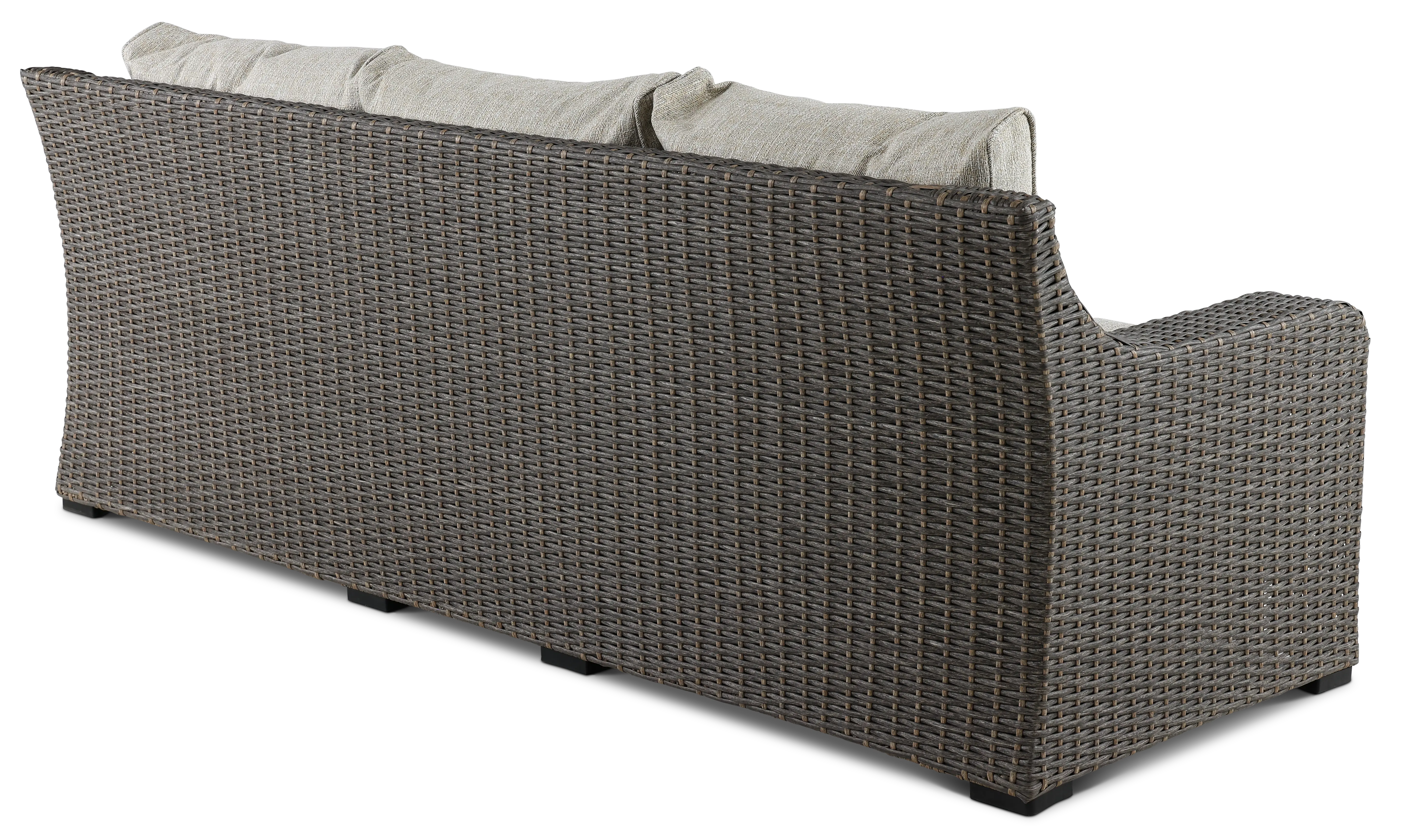 Lemans Brown Patio Sofa with Motion-11