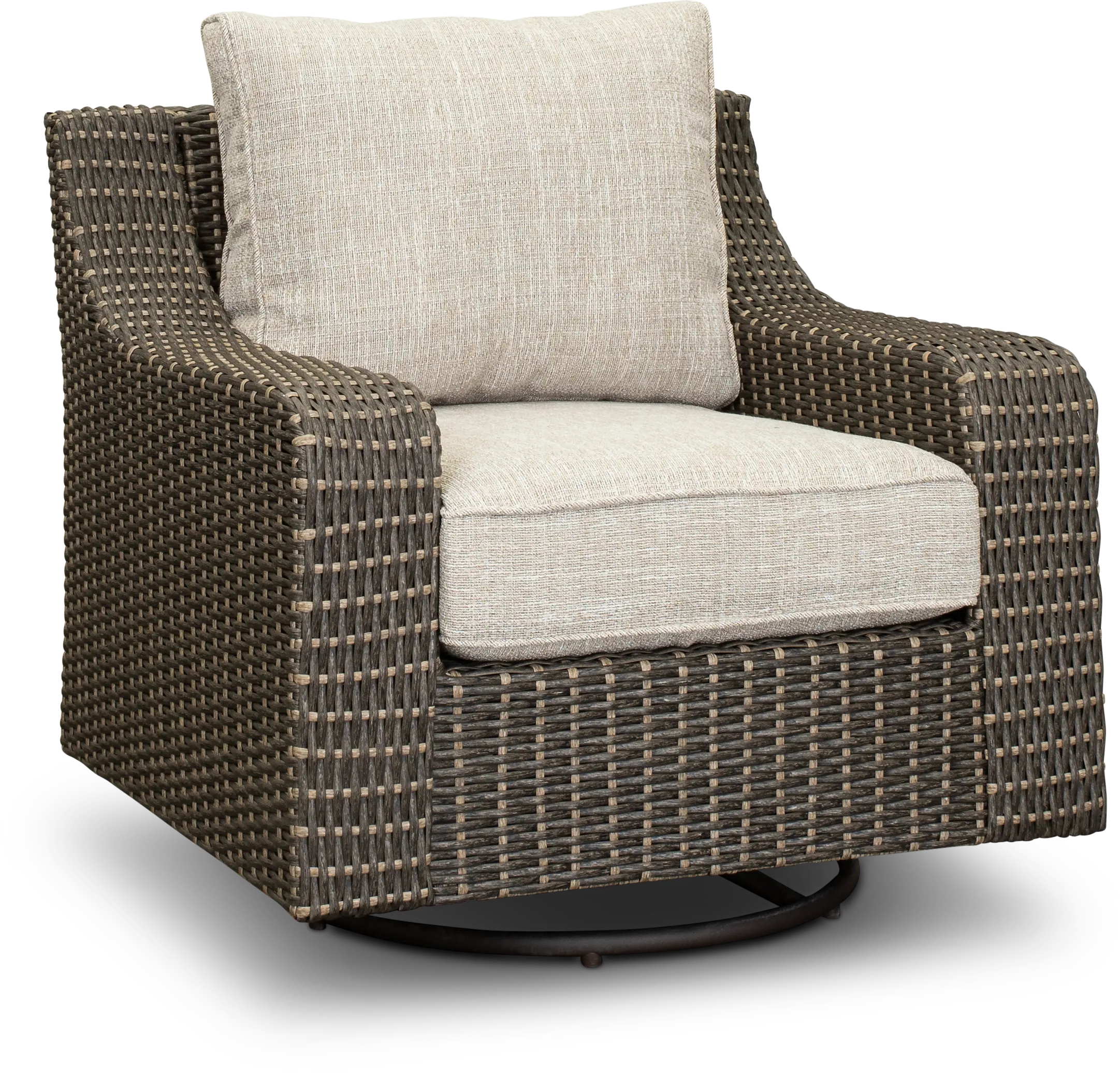 Lemans Beige Wicker Patio Chair-1